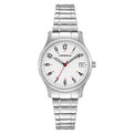 Caravelle Ladies Watch: Silver Tone