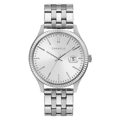 Caravelle Men's Watch: Silver Tone