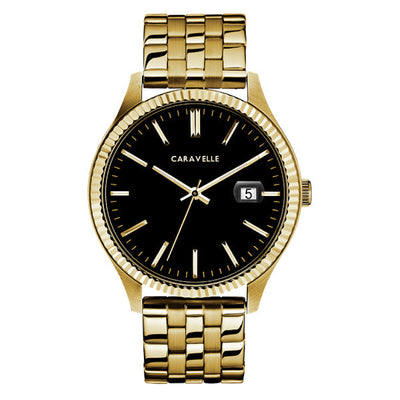 Caravelle Men's Watch: Gold Tone