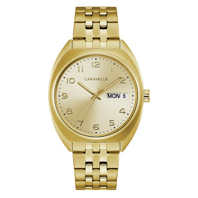 Caravelle Men's Watch: Gold Tone