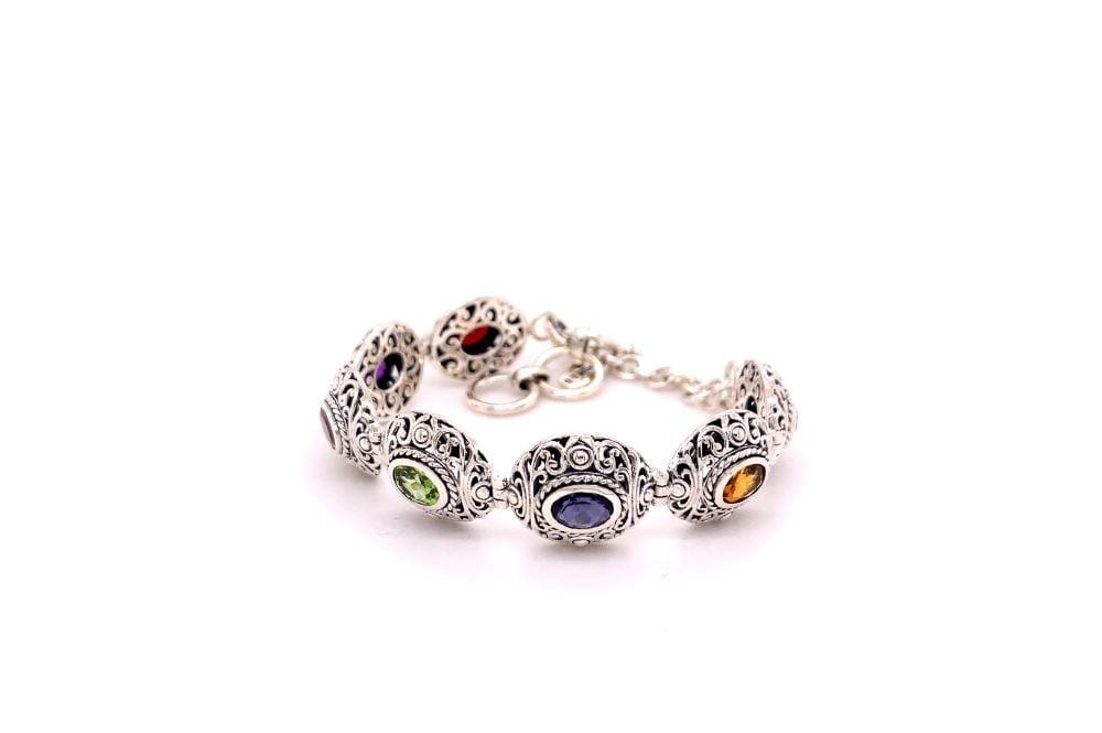 Clarice Bracelet- Multi Gemstone