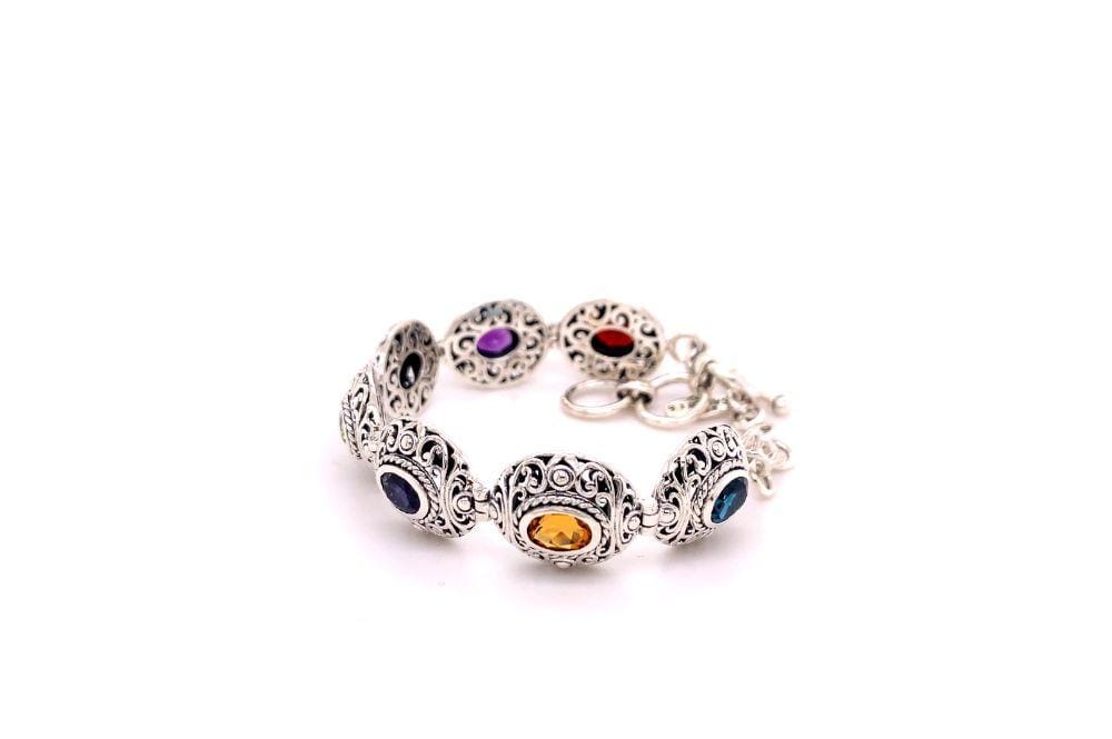 Clarice Bracelet- Multi Gemstone