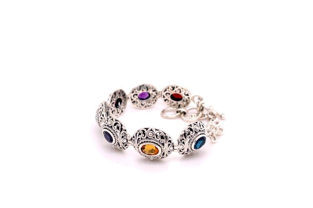 Clarice Bracelet- Multi Gemstone