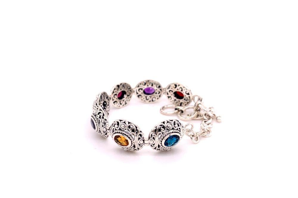 Clarice Bracelet- Multi Gemstone