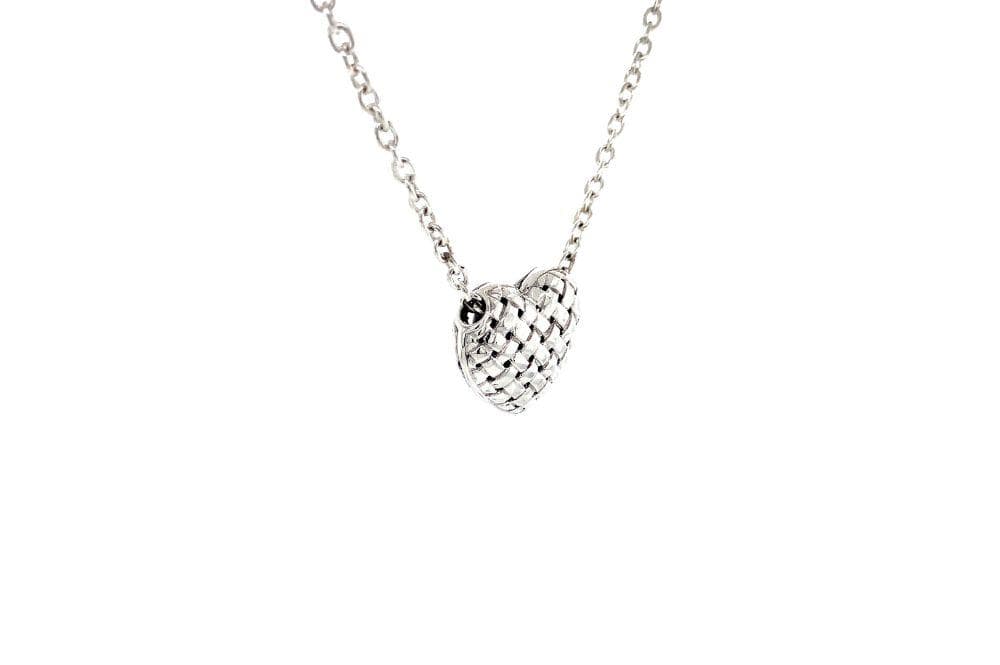 Balinese Swirl Heart Necklace