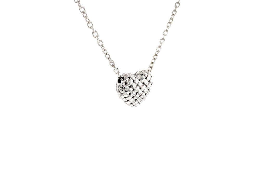 Balinese Swirl Heart Necklace