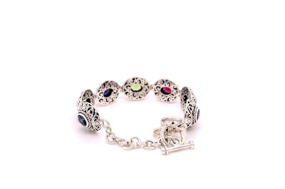 Clarice Bracelet- Multi Gemstone