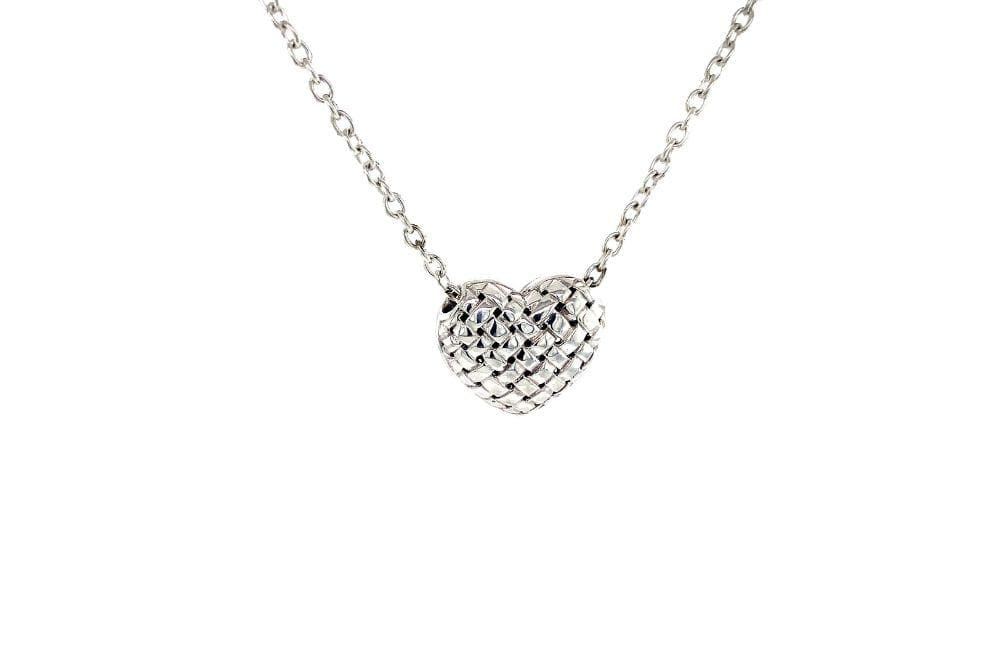 Balinese Swirl Heart Necklace