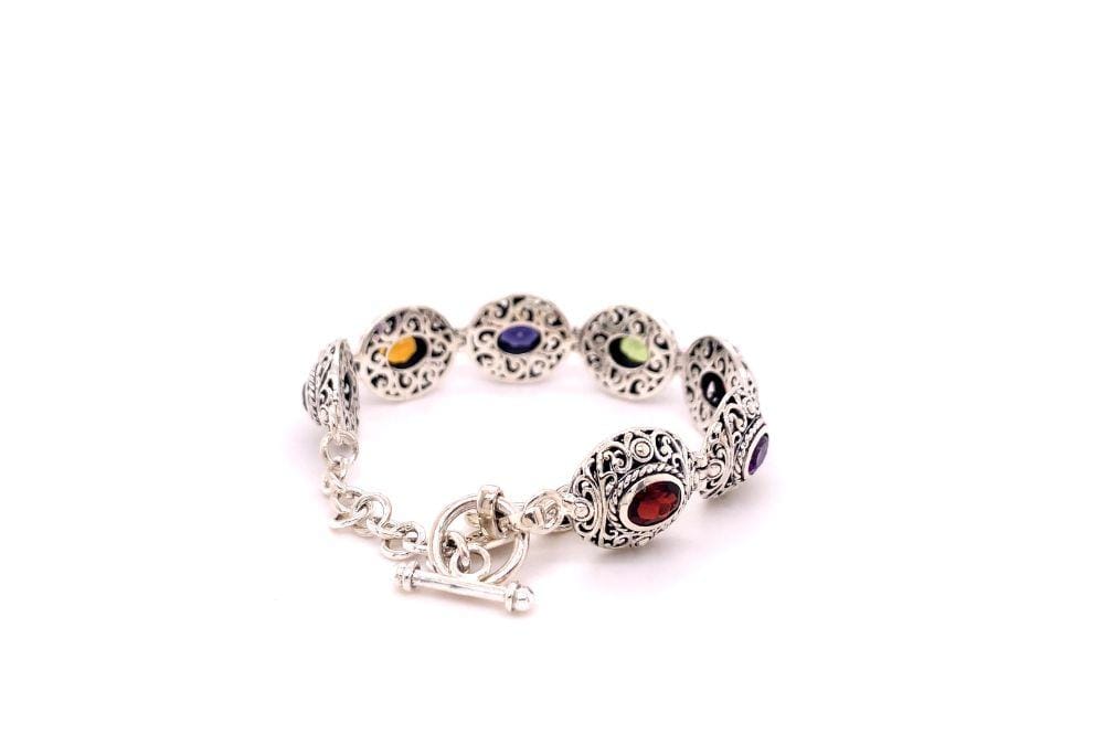 Clarice Bracelet- Multi Gemstone