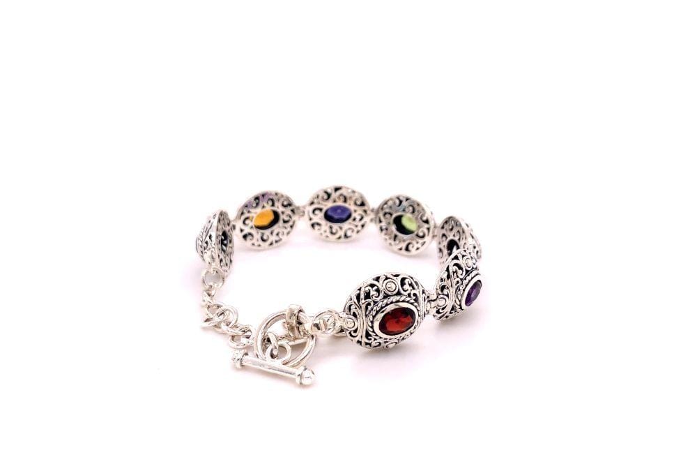 Clarice Bracelet- Multi Gemstone