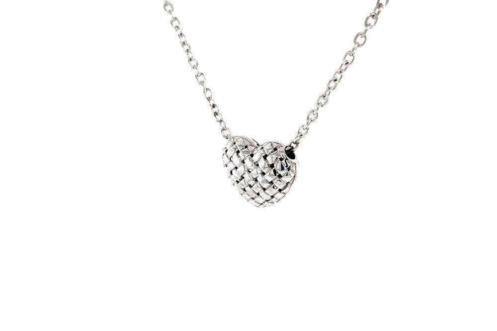 Balinese Swirl Heart Necklace