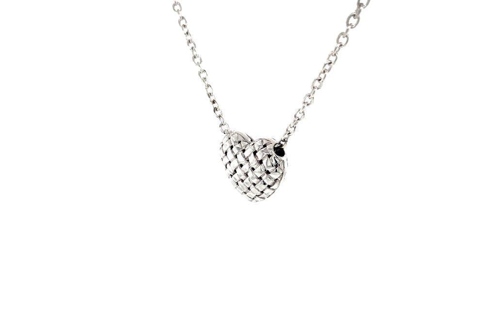 Balinese Swirl Heart Necklace