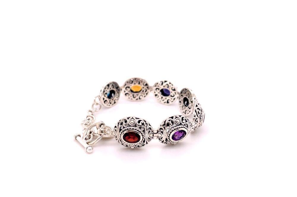 Clarice Bracelet- Multi Gemstone