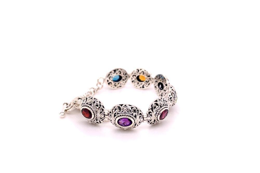 Clarice Bracelet- Multi Gemstone