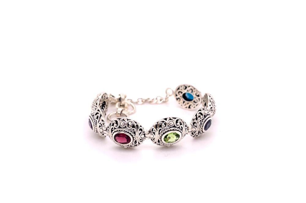 Clarice Bracelet- Multi Gemstone