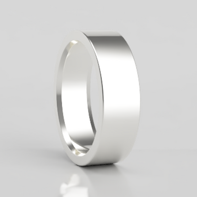 Sleek Sterling Silver Band: Customizable Width and Size