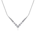 Gabriel & Co | 14K White Gold Diamond Chevron Necklace