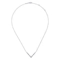 Gabriel & Co | 14K White Gold Diamond Chevron Necklace