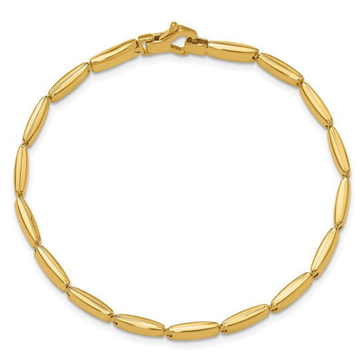 14K Polished Fancy Link Bracelet