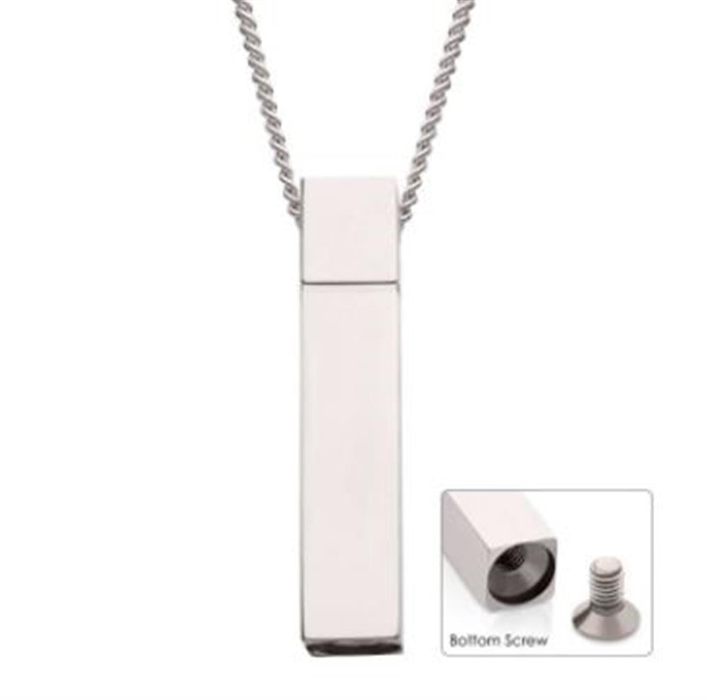 The Keepsake Urn Engravable Pendant with Chain | INOX