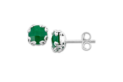 Glow Studs- Emerald