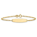 14k Madi K Figaro Baby Oval ID Bracelet