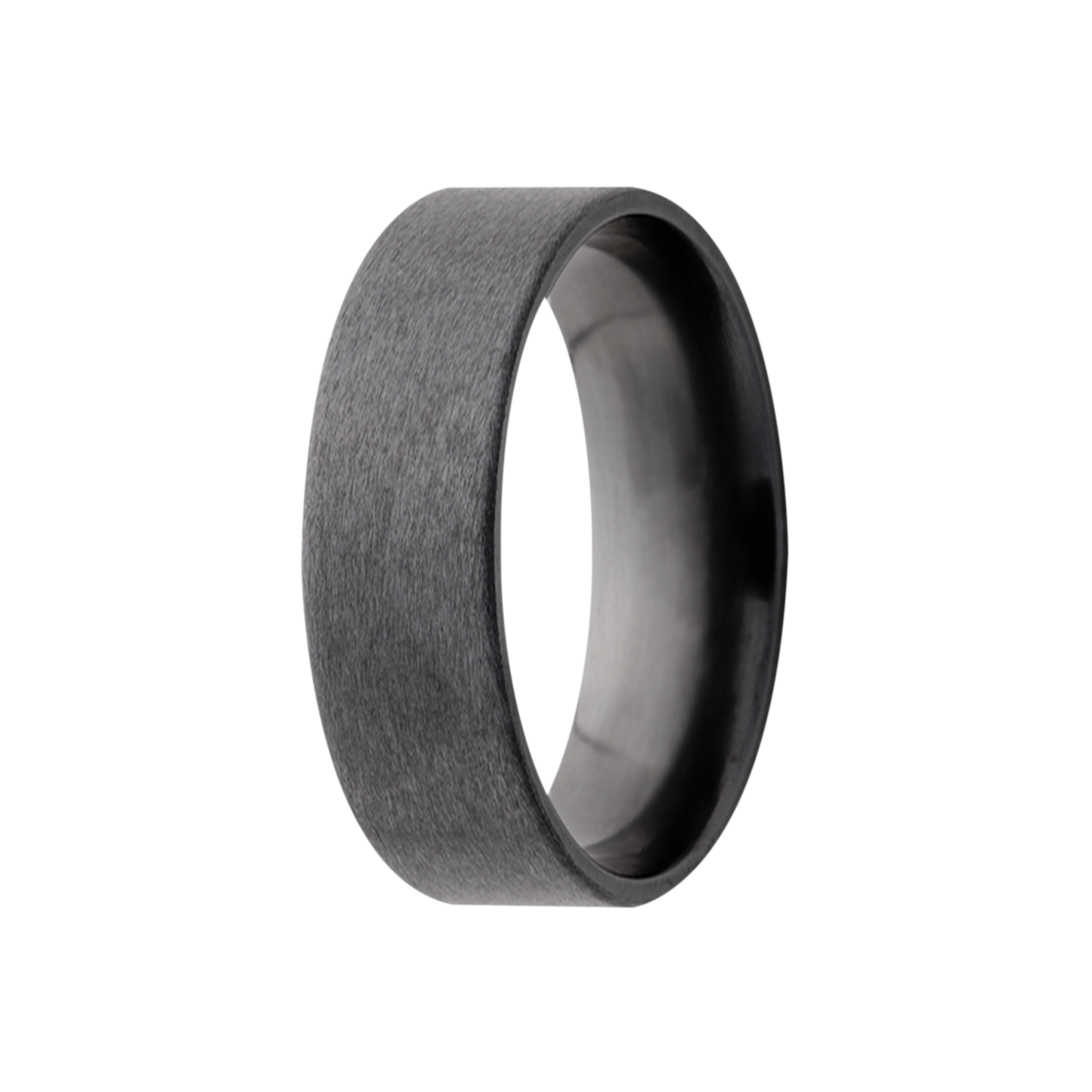 Zirconium Comfort Fit Satin Finish Ring