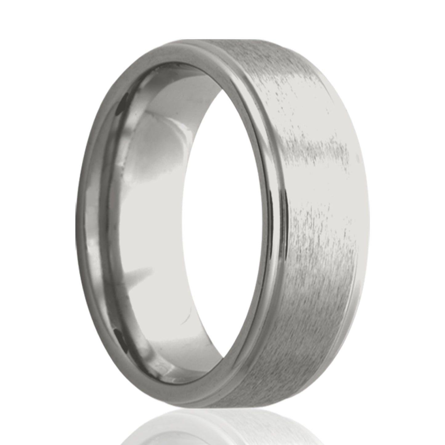 Cobalt Comfort Fit Ring with Satin Finish