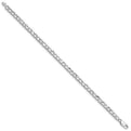 14K White Gold Diamond-Cut Bracelet