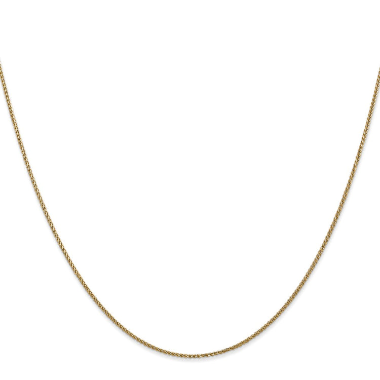 14K 18 inch 1.05mm Diamond-cut Spiga with Lobster Clasp Chain