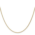 18K 18 inch 1.15mm Diamond-cut Cable with Fancy Lobster Clasp Chain