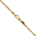 14K 24 inch 1.70mm Singapore with Lobster Clasp Chain