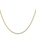 14K 20 inch 1.05mm Box with Lobster Clasp Chain