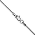 14K White Gold 18 inch 1.2mm Parisian Wheat with Lobster Clasp Chain