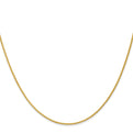 14k 18 inch 1.2mm Parisian Wheat with Lobster Clasp Chain