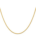 14k 20 inch 1.5mm Parisian Wheat with Lobster Clasp Chain