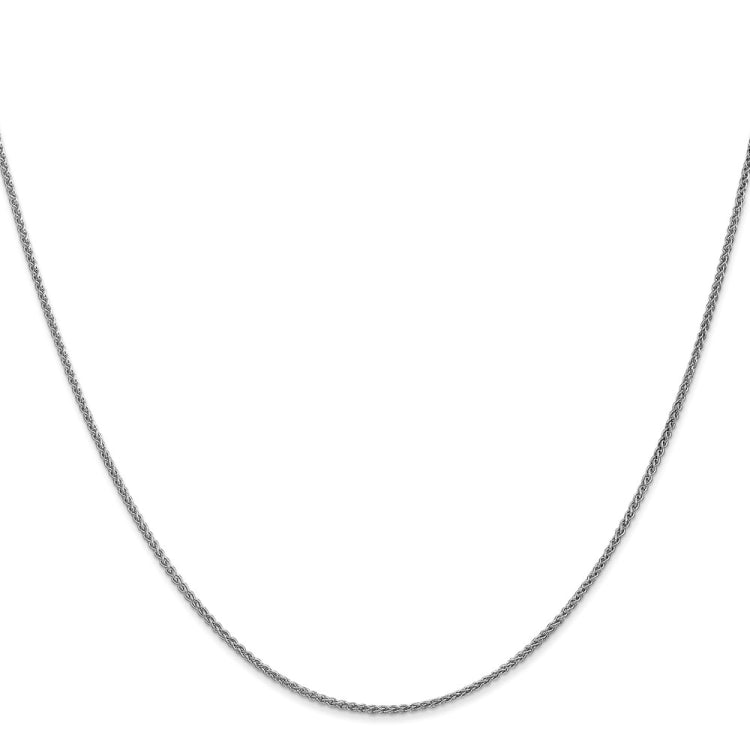 14K White Gold 20 inch 1.25mm Spiga with Lobster Clasp Chain