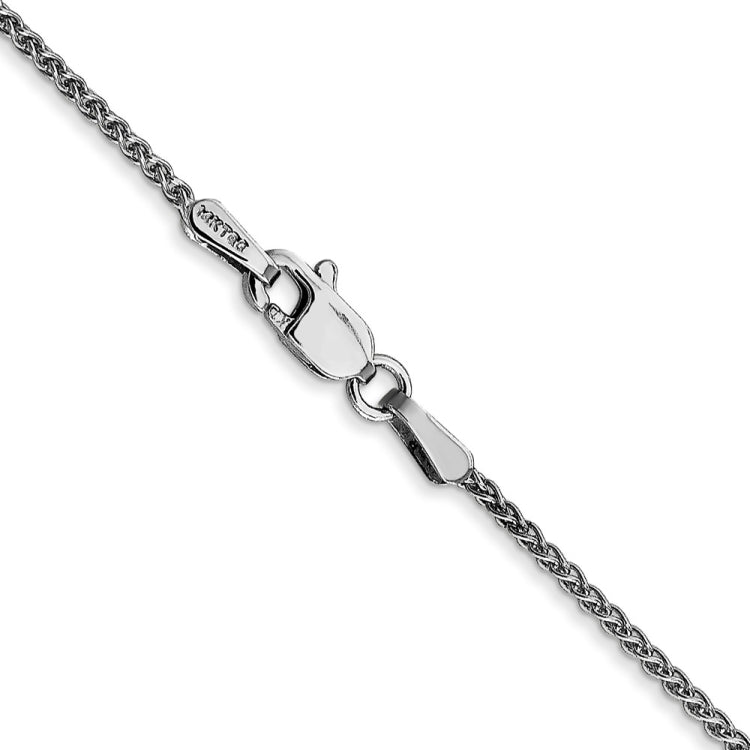 14K White Gold 20 inch 1.25mm Spiga with Lobster Clasp Chain