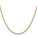 14k 22 inch 2.25mm Parisian Wheat with Lobster Clasp Chain