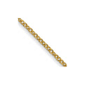 14K 24 inch 1mm Round Open Link Cable with Lobster Clasp Chain