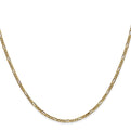 14K 18 inch 1.8mm Flat Figaro with Lobster Clasp Chain