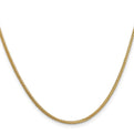 14K 20 inch 1.3mm Franco with Lobster Clasp Chain