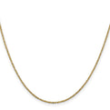 14K 20 inch .95mm Twisted Box with Lobster Clasp Chain