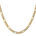 14K 24 inch 5.75mm Semi-Solid Figaro with Lobster Clasp Chain