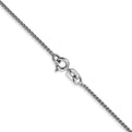 14K White Gold 20 inch 1.05mm Spiga with Spring Ring Clasp Chain