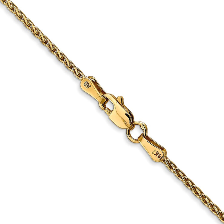 14k 26 inch 1.5mm Parisian Wheat with Lobster Clasp Chain