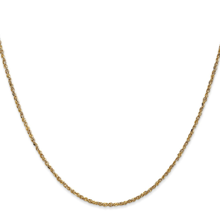 14K 18 inch 1.7mm Ropa with Lobster Clasp Chain