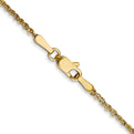 14K 18 inch 1.7mm Ropa with Lobster Clasp Chain