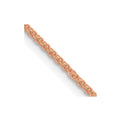 14K Rose Gold 18 inch 1.25mm Diamond-cut Spiga with Lobster Clasp Chain