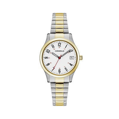 Caravelle Traditional Ladie's Watch: Two Tone